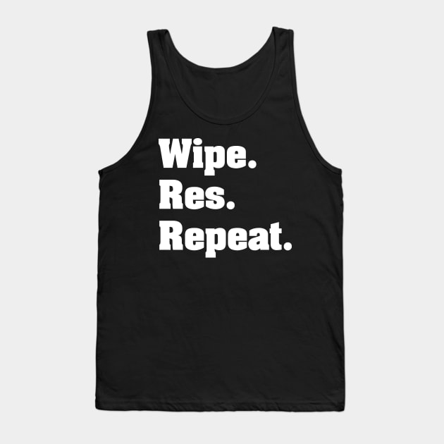 Wipe. Res. Repeat. MMO Classic Tank Top by mc876